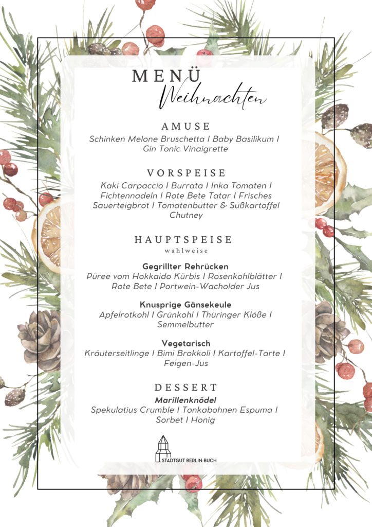 Weihnachtsmenu