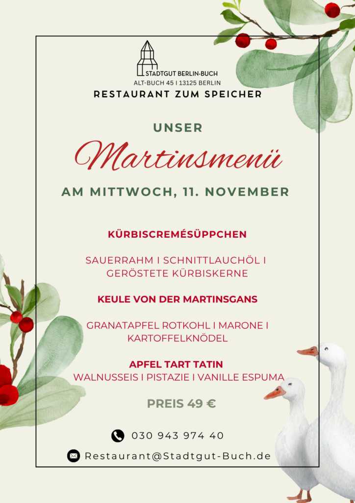 Martinstag mit Menu